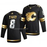 Maglia Hockey Golden Edition Calgary Flames Christopher Tanev Limited Autentico 2020-21 Nero