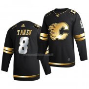 Maglia Hockey Golden Edition Calgary Flames Christopher Tanev Limited Autentico 2020-21 Nero