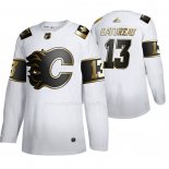 Maglia Hockey Golden Edition Calgary Flames Johnny Gaudreau Limited Bianco