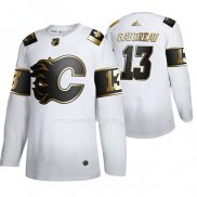 Maglia Hockey Golden Edition Calgary Flames Johnny Gaudreau Limited Bianco