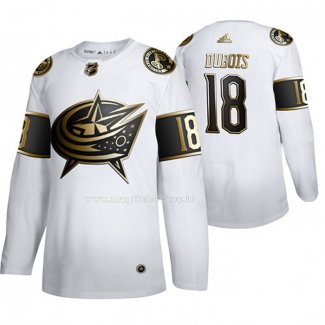 Maglia Hockey Golden Edition Columbus Blue Jackets Pierre Luc Dubois Autentico Bianco