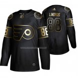 Maglia Hockey Golden Edition Philadelphia Flyers Eric Lindros Retired Giocatore Autentico Nero