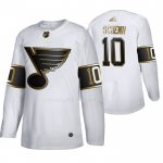 Maglia Hockey Golden Edition St. Louis Blues Brayden Schenn Autentico Bianco