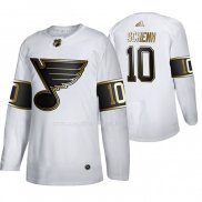 Maglia Hockey Golden Edition St. Louis Blues Brayden Schenn Autentico Bianco