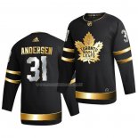 Maglia Hockey Golden Edition Toronto Maple Leafs Frederik Andersen Limited Autentico 2020-21 Nero