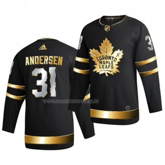 Maglia Hockey Golden Edition Toronto Maple Leafs Frederik Andersen Limited Autentico 2020-21 Nero