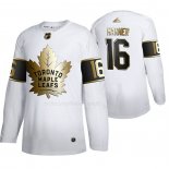 Maglia Hockey Golden Edition Toronto Maple Leafs Mitch Marner Limited Bianco