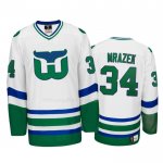 Maglia Hockey Hartford Whalers Petr Mrazek Heritage Throwback Bianco