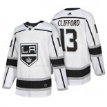 Maglia Hockey Los Angeles Kings Kyle Clifford Autentico Away 2018 Bianco