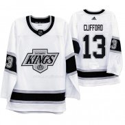 Maglia Hockey Los Angeles Kings Kyle Clifford Heritage Throwback Bianco