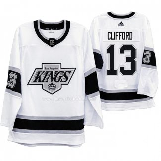 Maglia Hockey Los Angeles Kings Kyle Clifford Heritage Throwback Bianco