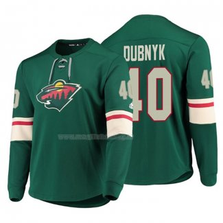 Maglia Hockey Minnesota Wild Devan Dubnyk Platinum Verde