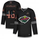 Maglia Hockey Minnesota Wild Jared Spurgeon 2020 USA Flag Nero