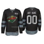Maglia Hockey Minnesota Wild Personalizzate Nero