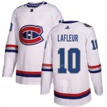 Maglia Hockey Montreal Canadiens Guy Lafleur Autentico 2017 100 Classic Bianco
