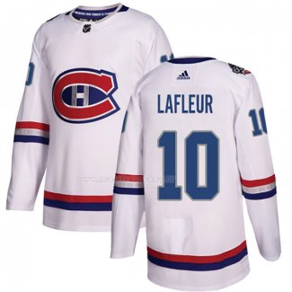 Maglia Hockey Montreal Canadiens Guy Lafleur Autentico 2017 100 Classic Bianco