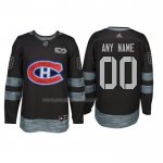 Maglia Hockey Montreal Canadiens Personalizzate Nero