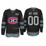 Maglia Hockey Montreal Canadiens Personalizzate Nero