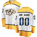 Maglia Hockey Nashville Predators Personalizzate Away Bianco