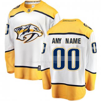 Maglia Hockey Nashville Predators Personalizzate Away Bianco