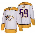 Maglia Hockey Nashville Predators Roman Josi Autentico Away 2018 Bianco