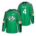 Maglia Hockey Nashville Predators Ryan Ellis 2018 Dia de San Patricio Verde