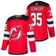 Maglia Hockey New Jersey Devils Cory Schneider Autentico Home 2018 Rosso