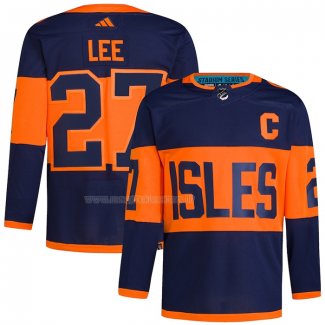 Maglia Hockey New York Islanders Anders Lee 2024 NHL Stadium Series Primegreen Autentico Blu
