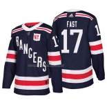 Maglia Hockey New York Rangers Jesper Fast Autentico 2018 Winter Classic Blu