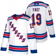 Maglia Hockey New York Rangers Jesper Fast Autentico Away 2018 Bianco