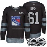 Maglia Hockey New York Rangers Rick Nash 1917-2017 100th Anniversario Nero