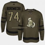 Maglia Hockey Ottawa Senators Mark Borowiecki 2018 Salute To Service Verde Militare