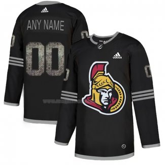 Maglia Hockey Ottawa Senators Personalizzate Black Shadow Nero2