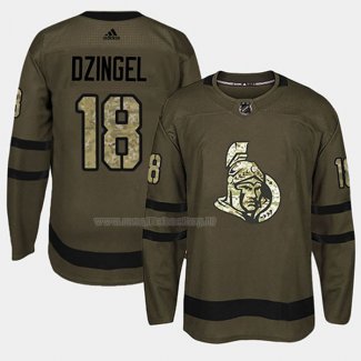 Maglia Hockey Ottawa Senators Ryan Dzingel 2018 Salute To Service Verde Militare