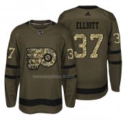 Maglia Hockey Philadelphia Flyers Brian Elliott Salute To Service Verde Militare