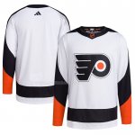Maglia Hockey Philadelphia Flyers Reverse Throwback Autentico Blank Bianco