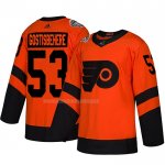 Maglia Hockey Philadelphia Flyers Shayne Gostisbehere Autentico 2019 Stadium Series Arancione