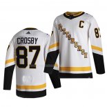 Maglia Hockey Pittsburgh Penguins Crosby Bianco