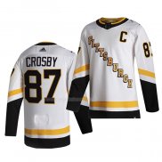 Maglia Hockey Pittsburgh Penguins Crosby Bianco