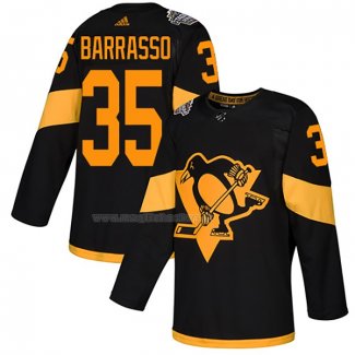 Maglia Hockey Pittsburgh Penguins Tom Barrasso Autentico 2019 Stadium Series Nero