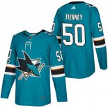 Maglia Hockey San Jose Sharks Chris Tierney Autentico Home 2018 Verde