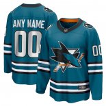 Maglia Hockey San Jose Sharks Home Breakaway Personalizzate Verde