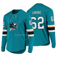 Maglia Hockey San Jose Sharks Kevin Labanc Platinum Verde