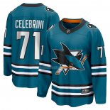 Maglia Hockey San Jose Sharks Macklin Celebrini Home Breakaway Verde