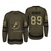 Maglia Hockey San Jose Sharks Mikkel Boedker 2018 Salute To Service Verde Militare