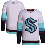 Maglia Hockey Seattle Kraken Away Autentico Bianco