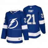 Maglia Hockey Tampa Bay Lightning Brayden Point Home Autentico Giocatore Blu