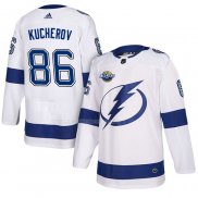 Maglia Hockey Tampa Bay Lightning Nikita Kucherov 2018 Autentico Road Bianco