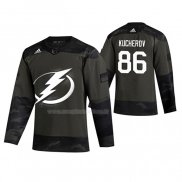 Maglia Hockey Tampa Bay Lightning Nikita Kucherov 2019 Veterans Day Camuffamento
