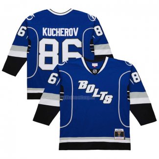 Maglia Hockey Tampa Bay Lightning Nikita Kucherov Mitchell & Ness 2013-14 Blu